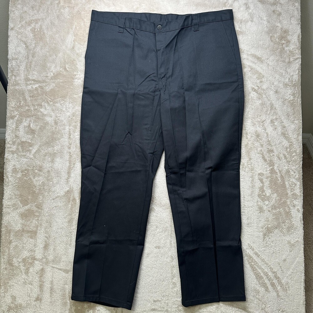 Dickies Core Work Pants Mens 42x30 Black Regular Fit Straight Leg Wrinkle Resist